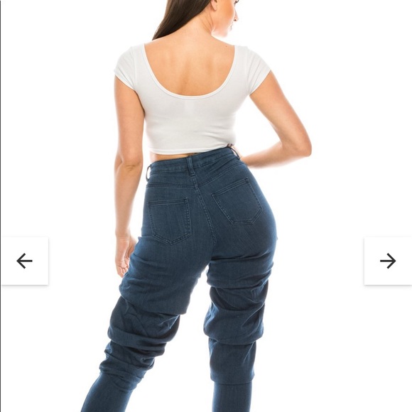 Aphrodite high-waisted-scrunch-up-ruched-jeans 27 - Picture 6 of 16